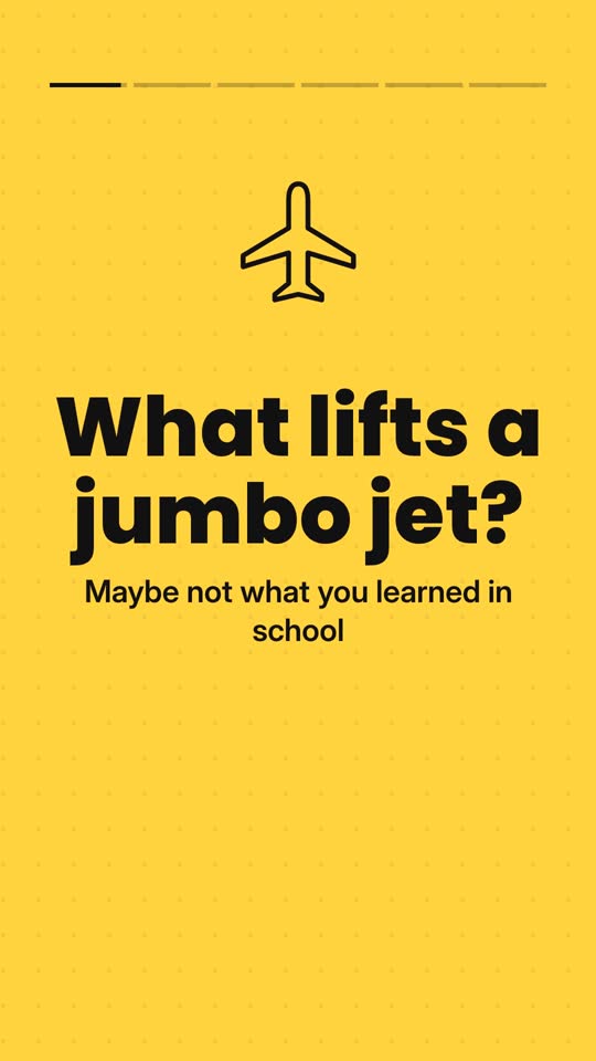 Opening frame of the How do airplane wings make lift? example short