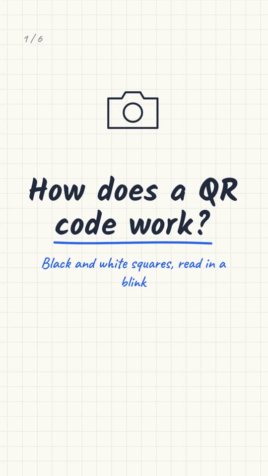 Opening frame of the How does a QR code work? example short